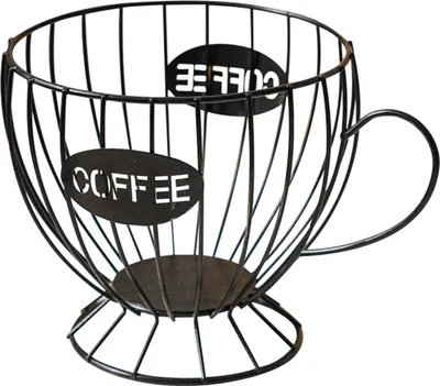 Produktbild von Kaffeepadhalter, Theken-Organizer mit Griff, geräumiges Fassungsvermögen, schnell zugänglich, Mehrzweck-Kapselkorb, Kaffeebar-Zubehör
