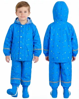 Produktbild von Wasserdichte Regenjacke für Kinder mit Aufbewahrungstasche