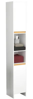 Immagine prodotto di Armadio da bagno in legno | Mobili da bagno | Armadio da bagno | Armadio alto | Dimensioni ca. H. 189 x W. 30 x D. 30 cm - Malira