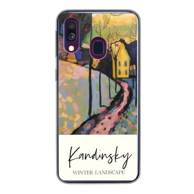 Produktbild von MuchoWow® Handyhülle Schutzhülle Hülle für Samsung Galaxy A40 Winterlandschaft - Wassily Kandinsky Silikon Softcase Handy Hülle - Handy-Tasche