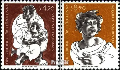 Produktbild von Briefmarken UNO - Wien 1984 Mi 43-44 (kompl.Ausg.) FDC Flüchtlinge