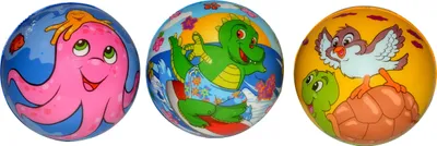 Produktbild von Bunter Kinderball mit Tiermotiv für Garten und Wasser, 9 cm Durchmesser
