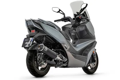 Obrázek produktu pro ARROW urban dark hliníkový násuvný tlumič a koncovka pro Kymco Xciting 400i s