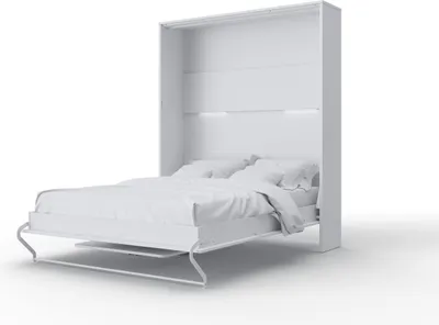 Zdjęcie produktu dla Półkotapczan pionowy "Invento 140V" (140x200) biały/biały mat