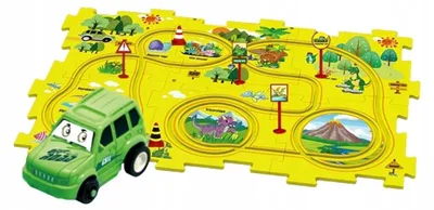 Produktbild von Interaktives Dino-Schienenpuzzle für Kinder, Logikspiel