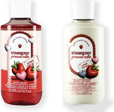 Produktbild von Bath & Body Works Duschgel STRAWBERRY POUND CAKE 295 ml