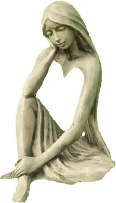 Produktbild von Schöne Isolde Einklang perfekt für den Garten die Terrasse oder den Vorgarten ist Frostfest Witterungsbeständig und Neu 87cm H, V-116046