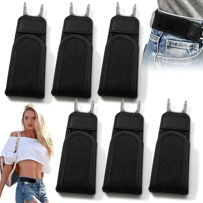 Image de Boucle de ceinture réglable - Ceinture élastique - Fermeture à scratch et à crochet - Polyester - Largeur : 3,8 cm - Unie - Idéal pour un usage quotidien et pour les activités de plein air