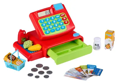 Zdjęcie produktu dla Eddy Toys Kasa do zabawy - zestaw 25 elementów - akcesoria i zabawki-pieniądze