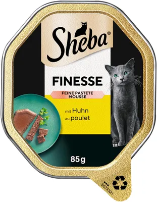 Produktbild von SHEBA Nassfutter für Katzen Finesse mit Huhn, 22 x 85g