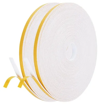 Produktbild von Dichtungsband Dichtungsstreifen Türdichtung - 20 m - 6 x 1,5 mm - Schwarz - Für Türen und Fenster