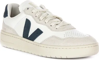 Produktbild von Veja V-90 O. T. Leather In White Blue For Women – 4 UK - 37 EU - 6 US / White Blue