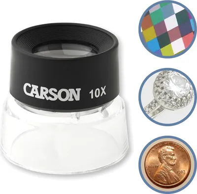 Image de Loupe 10x pour pièces de monnaie, timbres et miniatures - Idéale pour des observations précises