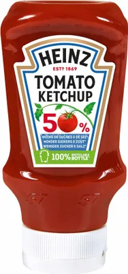 Produktbild von Heinz Tomato Ketchup weniger Zucker (550g Flasche)