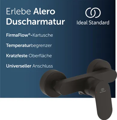 Produktbild von Ideal Standard Alero Brausearmatur, für Aufputz-Montage – Schwarz