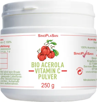 Produktbild von Acerola Vitamin C 1000 mg Pulver 250 g