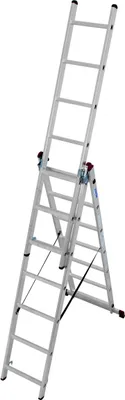 Produktbild von Krause Corda Aluminium-Vielzweckleiter 3x7 Sprossen
