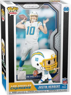Immagine prodotto di Funko POP! NFL Trading Cards - Figurina da collezione - Justin Herbert #08 / Los Angeles Chargers