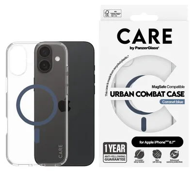Image de Care By Panzerglass Flagship Case With Magsafe For Iphone 16 Plus - Bleu