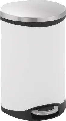 Image de Shell Bin 18 litres, EKO - Blanc, inox mat