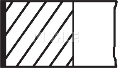 Produktbild von MAHLE 030 19 N0 Kolbenringsatz Kolbenringe für VW GOLF III (1H1) Vento (1H2) für SEAT Ibiza II (6K1)