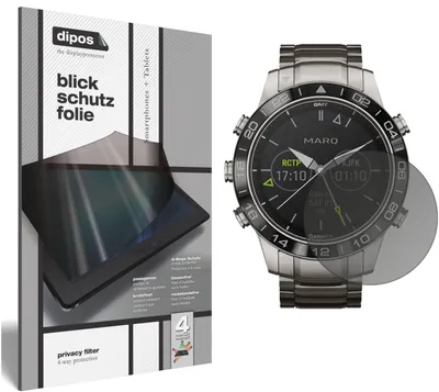 Produktbild von Blickschutzfolie für Garmin MARQ Aviator matt Schutzfolie Folie Display Schutz dipos