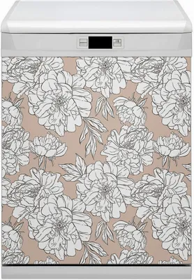Produktbild von Abwaschbar 60x70 cm Geschirrspüle Magnetmatte Küche Dekorative  - Künstlerische Blumen