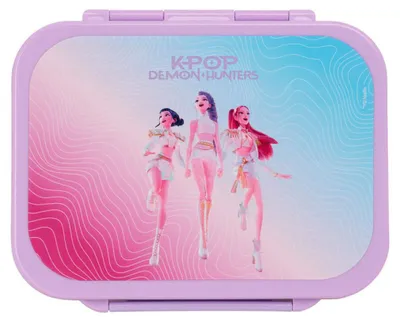 Immagine prodotto di Safta, contenitore per alimenti a tema "Cacciatori di demoni K-pop", colore rosa. Kinder, prodotto rosa, taglia unica