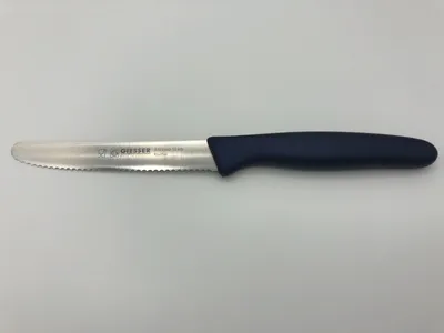 Produktbild von Giesser Messer Brötchenmesser Tomatenmesser Küchenmesser 3mm Wellenschliff Klinge 11cm - midnight blue