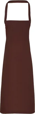 Produktbild von Premier Workwear PR102 | Baumwolle Apron (No Pocket) - 60 x 87 cm - Farbe: Brown (ca. Pantone 476) - Größe: 60 x 87 cm