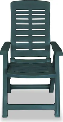 Productafbeelding van vidaXL, 6 verstelbare, inklapbare plastic stoelen, groen