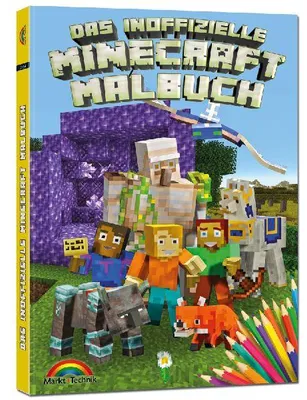 Produktbild von Das inoffizielle Minecraft Malbuch für Kinder und Jugendliche - zum Ausmalen der Minecraft Welt