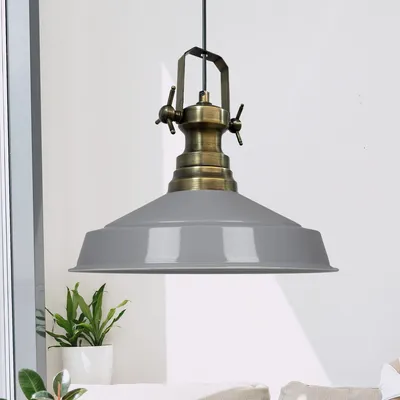 Produktbild von Hängelampe Industrial Asletl Pendelleuchte 40 cm - Grau