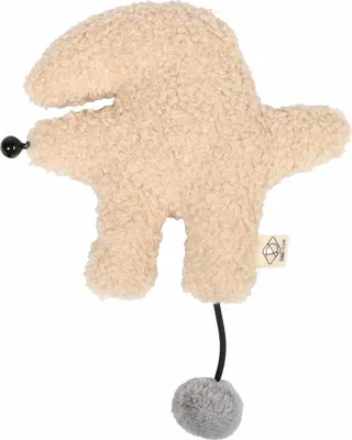 Produktbild von D&D Katzenspielzeug I Love Happy Cats Tretkissen mit Raschelfolie "Bix" beige