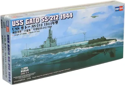 Produktbild von Hobbyboss 83524 - 1:350 USS GATO SS-212 1944 - Neu