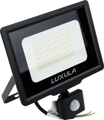 Produktbild von LUXULA LED-Fluter mit Bewegungsmelder, EEK: F, 50W, 5000lm, 3000K, schwarz