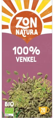 Produktbild von Zonnatura 100% Venkel Kräuterinfusion 28g – Natürlicher Fencheltee, -Qualität
