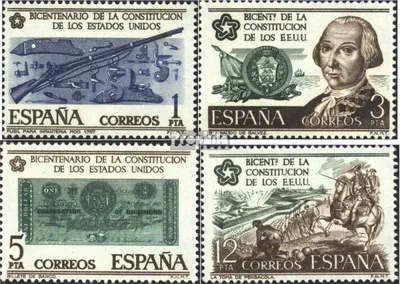 Produktbild von Briefmarken Spanien 1976 Mi 2215-2218 (kompl.Ausg.) postfrisch Unabhängigkeit d.USA