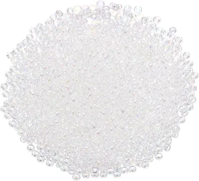 Image de Jeu de perles de verre, 2000 pièces, 2 mm, transparentes, pour la fabrication de bijoux