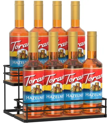 Produktbild von Flaschenhalter für 8 Flaschen, 2-stöckig, Metall, für die Küche