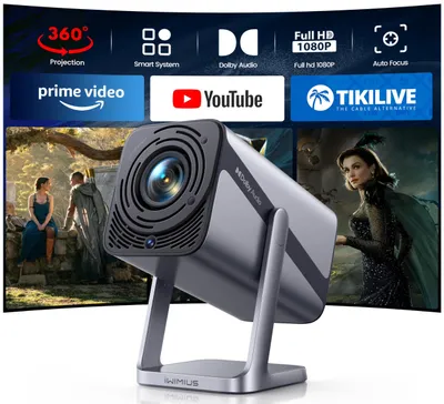 Image de Mini projecteur - 600 lumens ANSI - Full HD 1080p - Bluetooth et HDMI - Portable