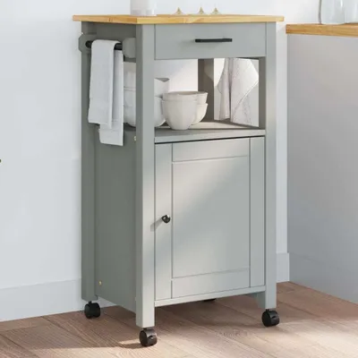 Zdjęcie produktu dla Wózek kuchenny MONZA 48x40x90 cm lite drewno sosnowe