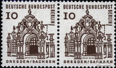 Produktbild von Briefmarken Berlin (West) 1964 Mi 242wP waagerechtes Paar gestempelt Bauwerke