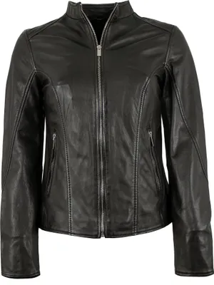 Produktbild von Jilani - Damen Lederjacke Lammnappa schwarz größe 38