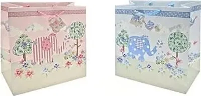 Produktbild von Lesser & Pavey Geschenktasche "Bird & Ellie" - 15,5 cm - Farbe Blau!