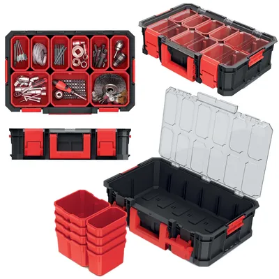 Zdjęcie produktu dla Organizer MODIXX 51,7 x 33,1 x 13,4 cm czarno-czerwony