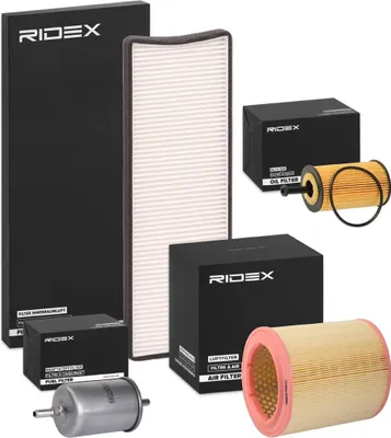 Produktbild von RIDEX Filterset Inspektionspaket Filtersatz passend für PEUGEOT 306 Schrägheck (7A, 7C, N3, N5) 306 Cabriolet (7D, N3, N5) 306 Break (7E, N3, N5) 306