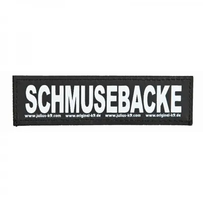 Produktbild von Julius-K9 SCHMUSEBACKE, PET-Kabelstrang mit Klettaufsatz, Hund, Schwarz, Weiß, IDC® Powergeschirr® Größe 1 - 4 IDC® Beltgeschirr Größe 1 - 3 K9® Powergeschirr® Größe..., 160 mm, 50 mm