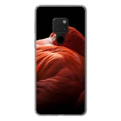 Produktbild von MuchoWow® Handyhülle Schutzhülle Hülle für Huawei P40 Lite Flamingo - Federn - Rosa Silikon Softcase Handy Hülle - Handy