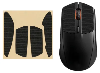 Produktbild von kwmobile Gaming Maus Grip Tape für SteelSeries Rival 3 Mouse Grip Tape - Rutschfestes Griffband für PC Maus - Schwarz